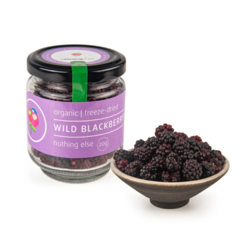 Freeze-Dried Organic Blackberries in bowl