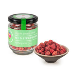 Freeze-Dried Organic Wild Strawberries in bowl